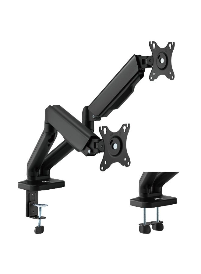 Gamertek Pivot Core Dual Monitor Arm Black - Image 1