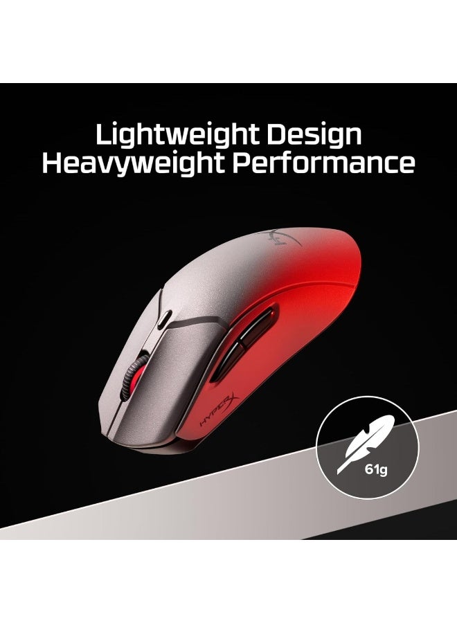 HYPERX Pulsefire Haste 2 Pro 4K Wireless Grey Gaming Mouse  - Image 2