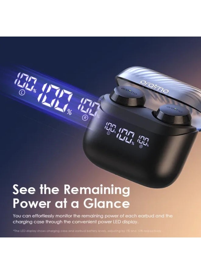 Oraimo AirBuds 4 ENC True Wireless Earbuds Black - Image 4