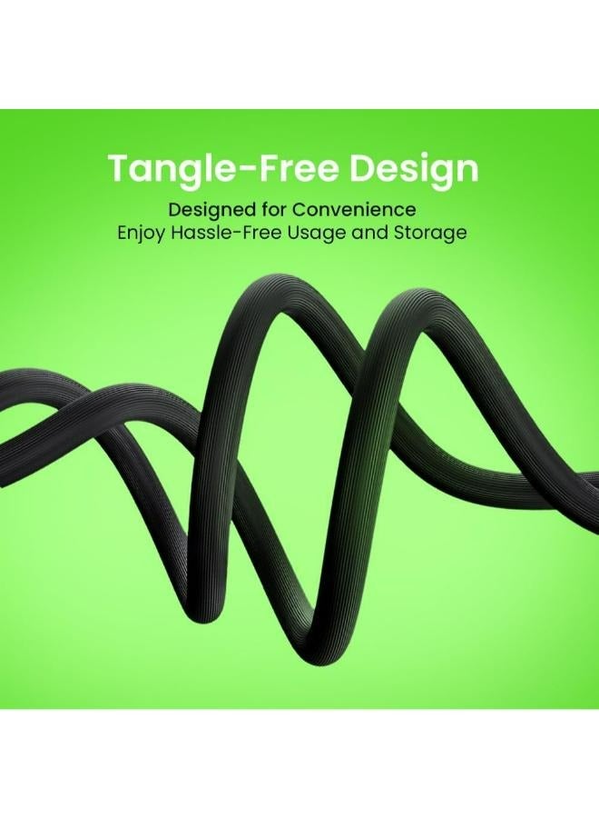 أورايمو Oraimo Reinforced Turbo USB Type C Fast Cable 1 meter black - Image 2
