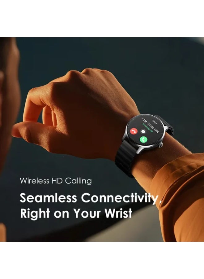 Oraimo Smartwatch 5R Pro 1.43" AMOLED 2.5D Floating Interface IP68 Black - Image 4