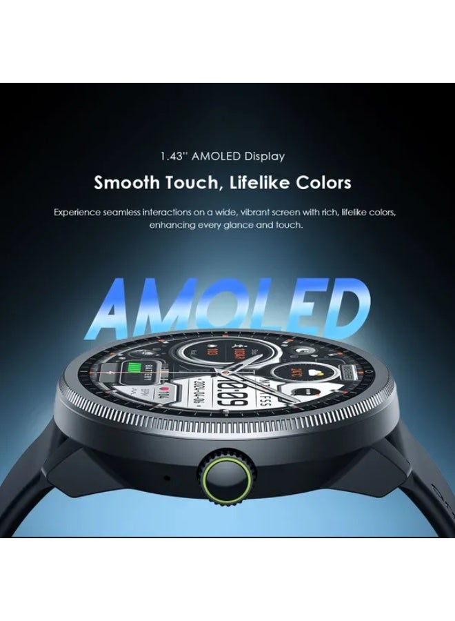 Smartwatch 5R 1.43'' Amoled IP68 Black
