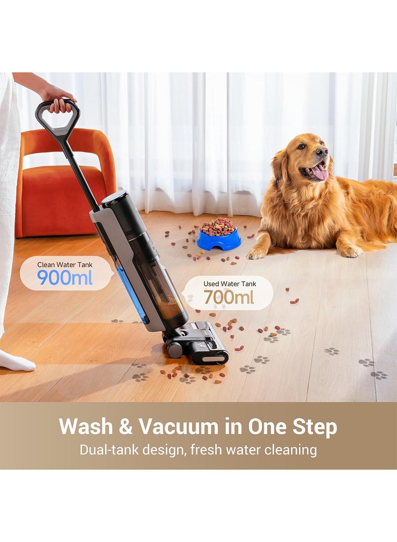 دريم G10 Pro Wet Dry Vacuum Cleaner, Dual Edge All-in-One Mop Combo Floor Cleaner with Auto Self-Cleaning, 35 Mins Runtime, Dual Water Tank, Self-Propelled Cleaning, Two Year Warranty 900 ml 85 W HHR20A black - Image 4