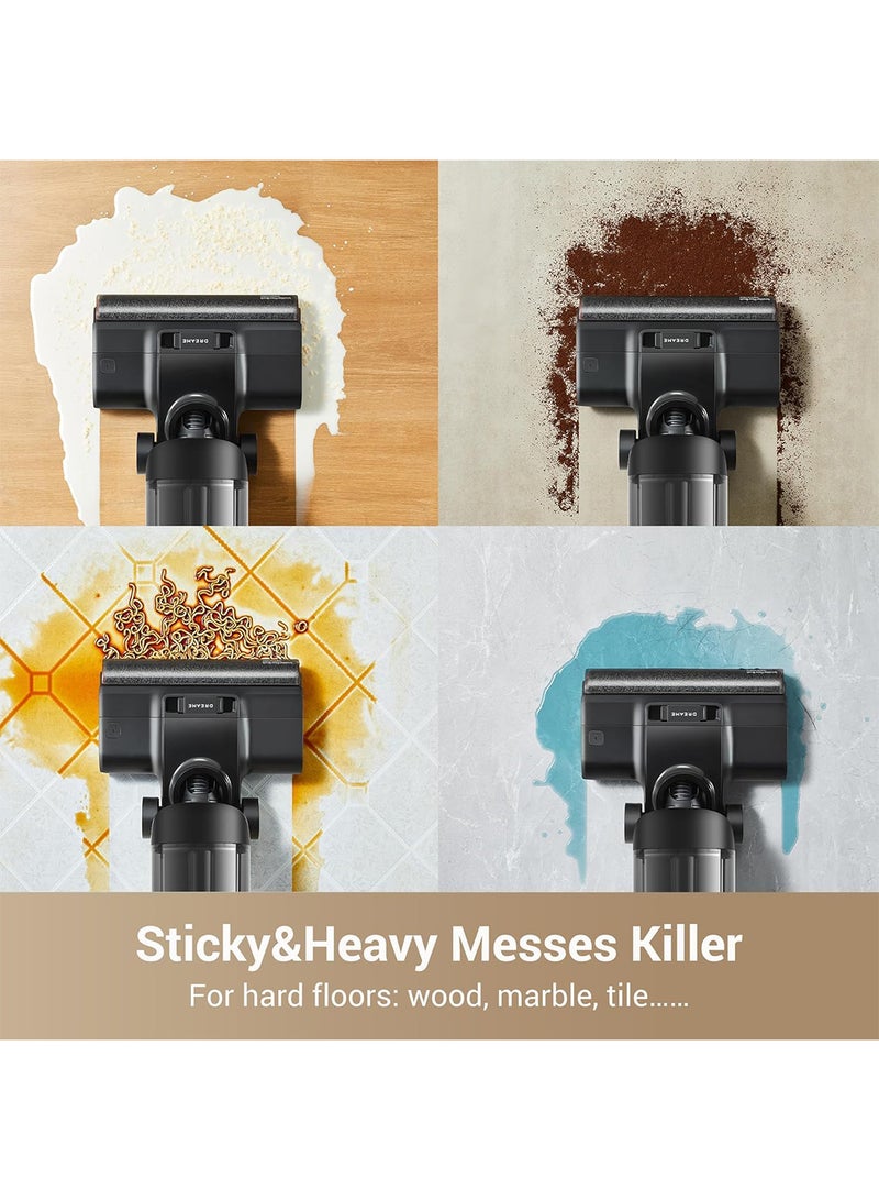 دريم G10 Pro Wet Dry Vacuum Cleaner, Dual Edge All-in-One Mop Combo Floor Cleaner with Auto Self-Cleaning, 35 Mins Runtime, Dual Water Tank, Self-Propelled Cleaning, Two Year Warranty 900 ml 85 W HHR20A black - Image 3