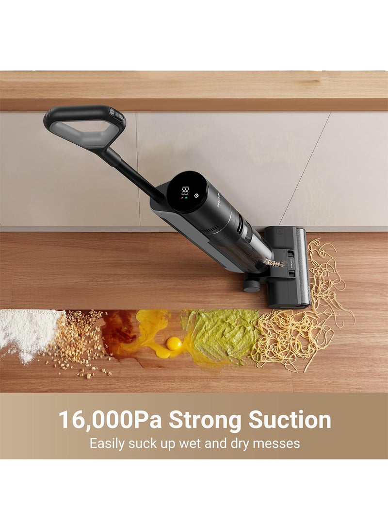 دريم G10 Pro Wet Dry Vacuum Cleaner, Dual Edge All-in-One Mop Combo Floor Cleaner with Auto Self-Cleaning, 35 Mins Runtime, Dual Water Tank, Self-Propelled Cleaning, Two Year Warranty 900 ml 85 W HHR20A black - Image 2