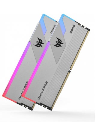 Acer Predator Vesta II DDR5 6000MHz 32GB (16GBx2) RGB RAM CL36 Intel XMP 3.0 & AMD EXPO Compatible Computer Memory PC5-48000 Silver - BL.9BWWR.653 32 GB - pnsku/N70187285V/45/_/1750769404/75807a2a-8d6c-434d-9650-25da6dcaa31b