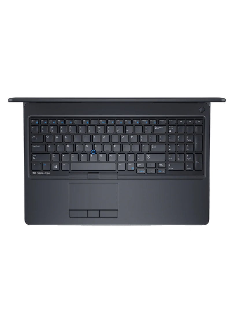 DELL RENEWED - LAPTOP DELL Precision 7510 - CPU Intel® Core™ i7-6820HQ Processor - RAM 16 GB DDR4 - Hard 512 GB SSD - VGA NVidia Quadro 4 GB - 15.6'' inch led screen - English/Arabic Black English/Arabic black  - Image 4