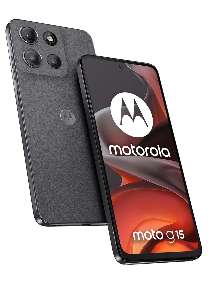 Motorola moto G15 4G Dual SIM 8GB RAM 256GB ROM  Gravity Grey - International Version - Image 1