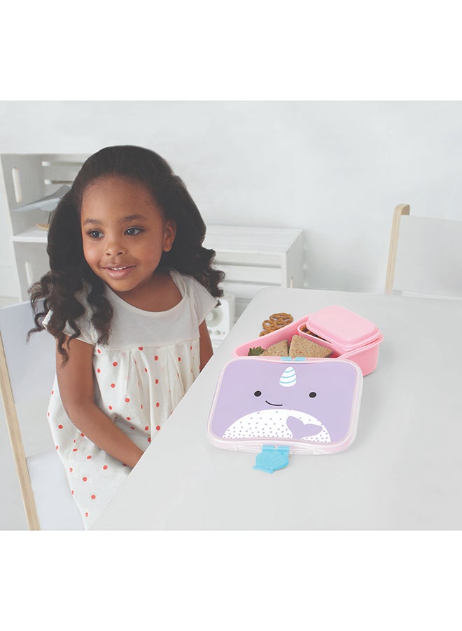 سكيب هوب Zoo Lunch Kit - Narwhal - Leakproof Bento-Style Lunch Box  - Image 4