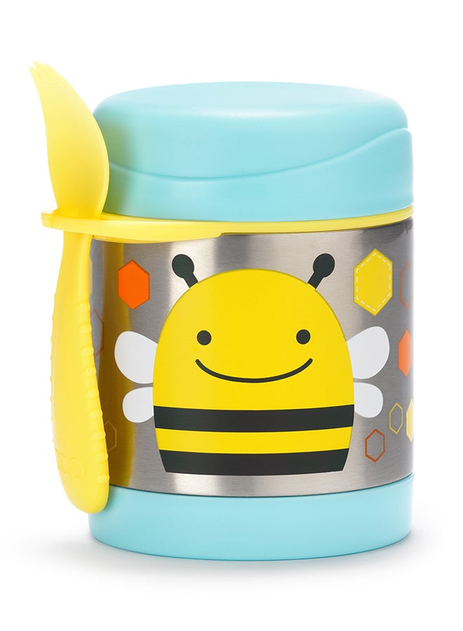 سكيب هوب Zoo Food Jar - Bee - Insulated Stainless Steel Kids Food Container  - Image 1