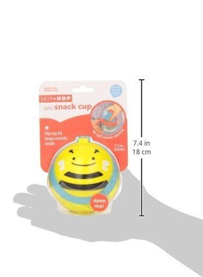 Skip Hop Zoo Snack Cup - Bee - Spill-Resistant Snack Container for Toddlers - Image 4