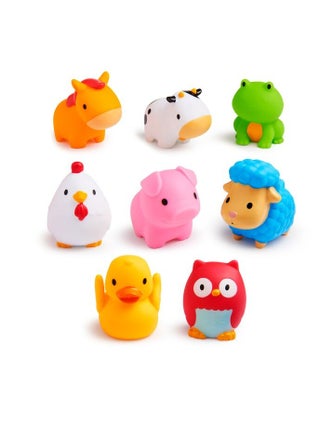 Floating Farm Animal Rubber Bath Toys 8 Pack Suitable From 9 Months And Above - pnsku/N70187352V/45/_/1750827112/8369dbea-78f8-4a67-915e-2a92704467b1