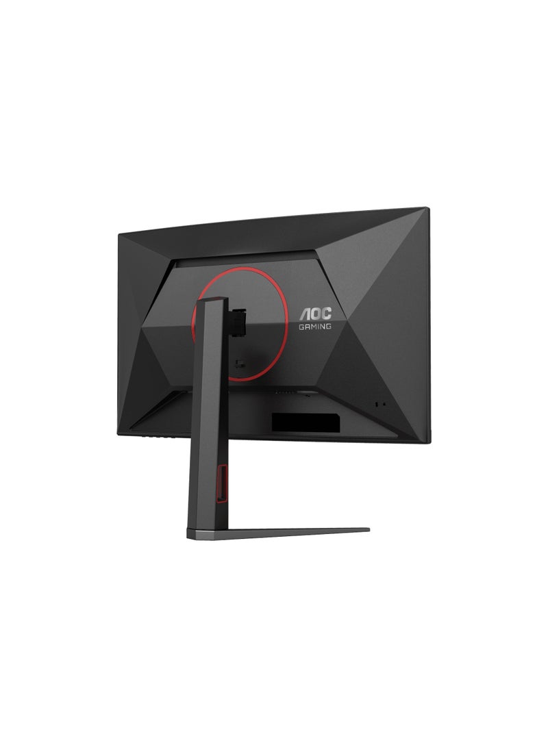C27G4Z 27" FHD 280Hz Curved Gaming Monitor, 280Hz, 0.3ms, FreeSync/G-Sync, VA Panel, 1500R, 121% sRGB, HDMI/DP, Height Adjustable, VESA Mount, Black & Red | C27G4Z black
