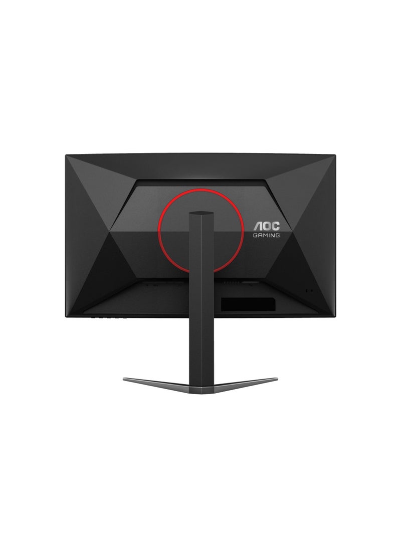 C27G4Z 27" FHD 280Hz Curved Gaming Monitor, 280Hz, 0.3ms, FreeSync/G-Sync, VA Panel, 1500R, 121% sRGB, HDMI/DP, Height Adjustable, VESA Mount, Black & Red | C27G4Z black