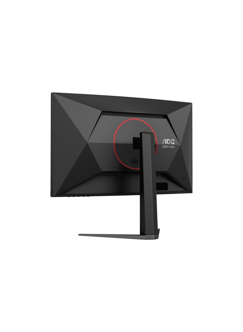 C27G4Z 27" FHD 280Hz Curved Gaming Monitor, 280Hz, 0.3ms, FreeSync/G-Sync, VA Panel, 1500R, 121% sRGB, HDMI/DP, Height Adjustable, VESA Mount, Black & Red | C27G4Z black