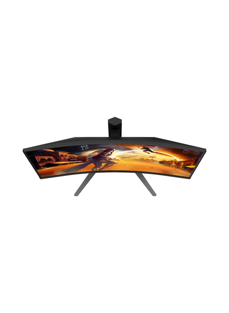 C27G4Z 27" FHD 280Hz Curved Gaming Monitor, 280Hz, 0.3ms, FreeSync/G-Sync, VA Panel, 1500R, 121% sRGB, HDMI/DP, Height Adjustable, VESA Mount, Black & Red | C27G4Z black