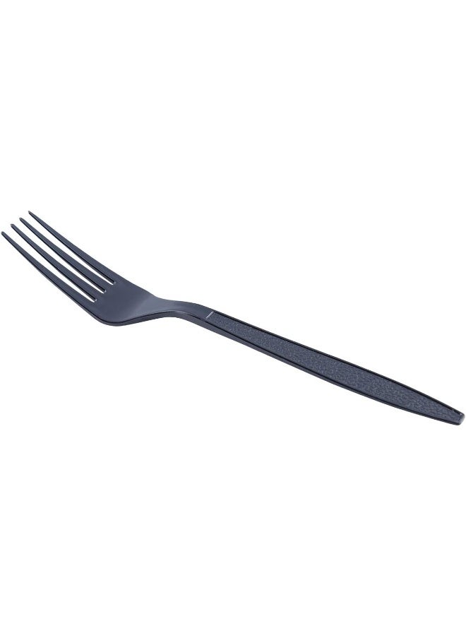 Falconpack Ezuk Plastic Black Fork (Heavy Duty) - 50 Pieces Black Black - Image 3