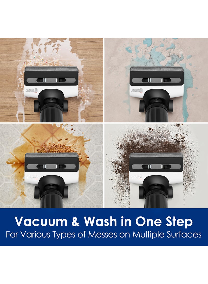 Tineco Floor One S6 FlashDry Cordless Wet Dry Vacuum Floor Cleaner Washer Mop All-in-One for Hard Floors, LED Display, Long Runtime, Dual-Sided Edge Cleaning, Self-Cleaning 0.8 L 220 W FW361000AE Black/White - Image 2