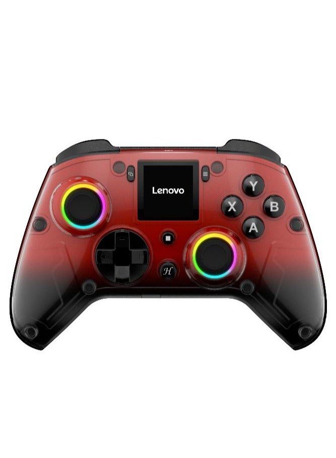 Lenovo X01 GamePad Support Wireless Bluetooth/2.4G Receiver Connection Adaptation PC/ Switch/PS4 Display Screen Game Controller, Red - Image 1