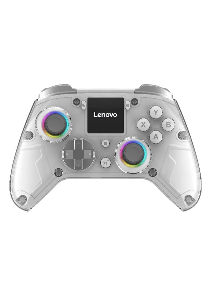Lenovo X01 GamePad Support Wireless Bluetooth/2.4G Receiver Connection Adaptation PC/ Switch/PS4 Display Screen Game Controller, Grey  - Image 1