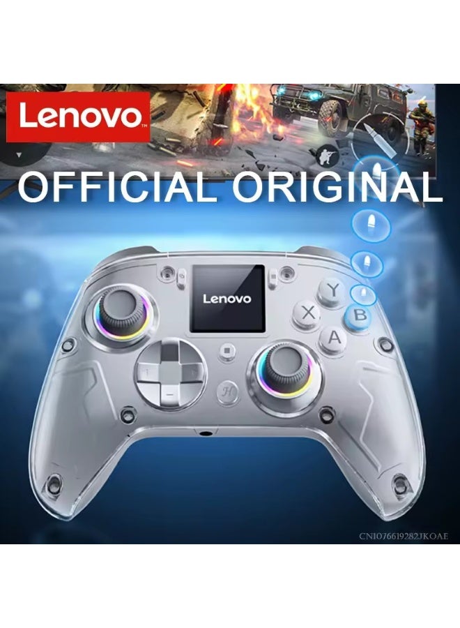 Lenovo X01 GamePad Support Wireless Bluetooth/2.4G Receiver Connection Adaptation PC/ Switch/PS4 Display Screen Game Controller, Grey  - Image 4