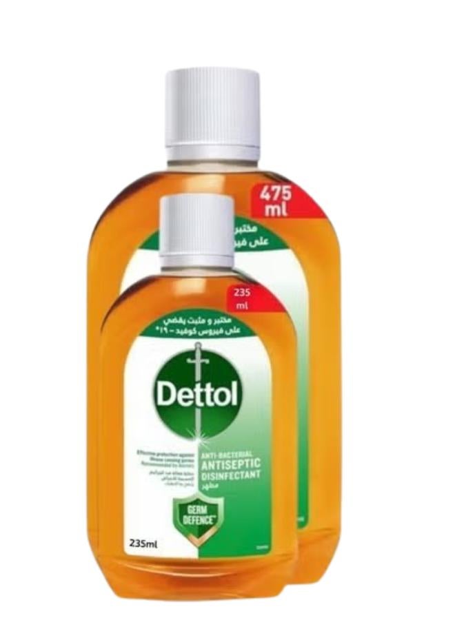 2-Piece Antiseptic Disinfectant Liquid Set + Free one 475+235ml