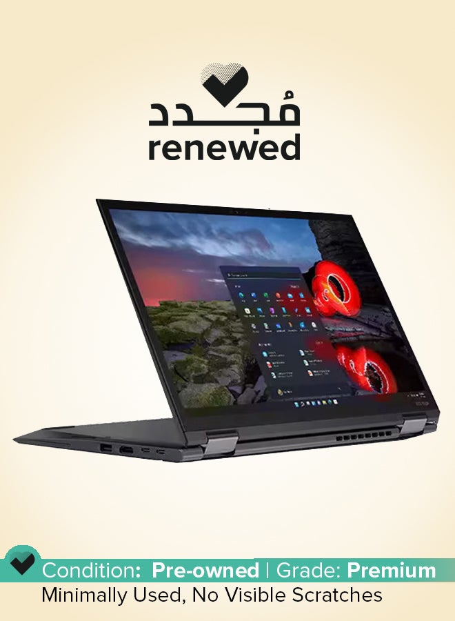 Lenovo Renewed - ThinkPad X13 Yoga Gen 1 Laptop With 13.3-Inch Full HD Display, Core i5 Processor/10th Gen/Quad Core/16GB RAM/256GB SSD/Intel Iris XE Graphics/Windows 10 Pro English/Arabic Black  - Image 1