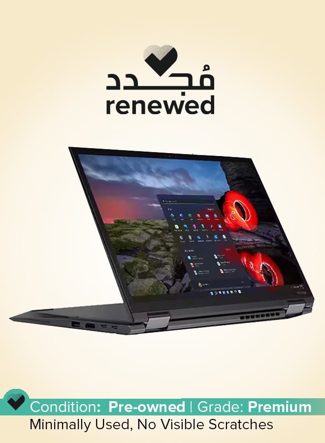 Lenovo Renewed - ThinkPad X13 Yoga Gen 1 Laptop With 13.3-Inch Full HD Display, Core i5 Processor/10th Gen/Quad Core/16GB RAM/512GB SSD/Intel Iris XE Graphics/Windows 10 Pro English/Arabic Black  - Image 1