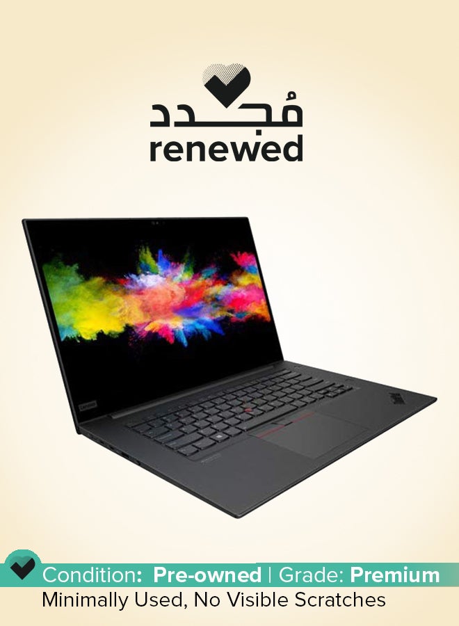 Lenovo Renewed - ThinkPad P1 Laptop With 15.3-Inch Full HD Display, Core i7 Processor/10th Gen/Dual Core/32GB RAM/1TB SSD/NVIDIA Quadro Graphics/Windows 10 Pro English Black  - Image 1
