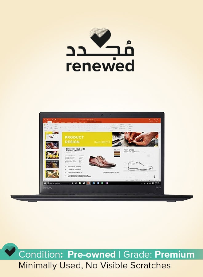 Lenovo Renewed - Thinkpad T470s Laptop With 14-Inch Full HD Display, Core i7 Processor/6th Gen/Dual Core/8GB RAM/512GB SSD/Intel Arc Graphics/Windows 10 English Graphite - Image 1