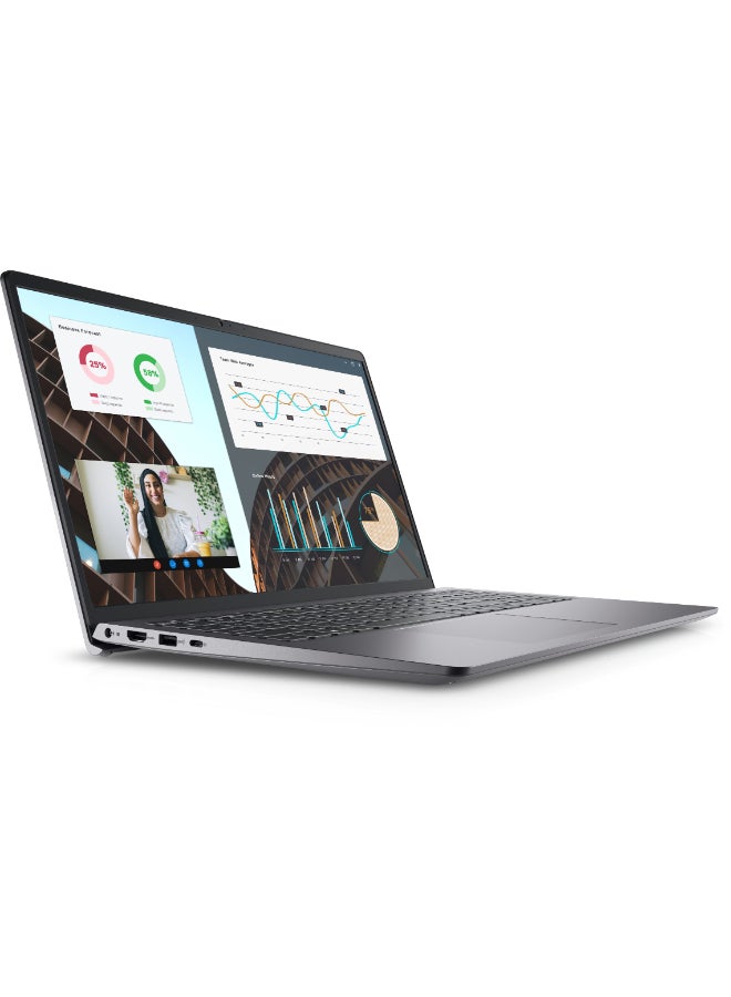 ديل Vostro 3530 (Upgraded Version) Laptop With 15.6 Inch Full HD(1920X1080) Display,Intel Core i3-1305U Processor/ 8GB RAM DDR5/ 512GB SSD/ Windows 11/ English/Arabic Carbon Black  - Image 2