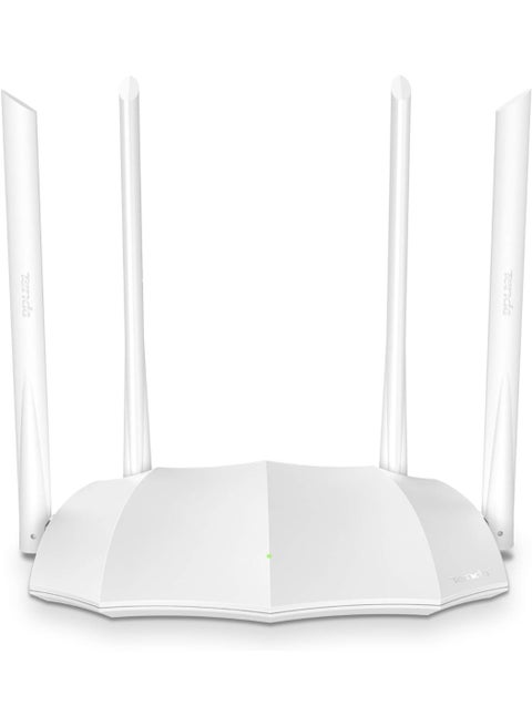 Access Point AC5 Wireless 4 Port Gigabit Ac1200 Dual-Band Wireless 5Ghz: 867Mbps + 2.4Ghz 300Mbpsfor Blazing Fast Multimedia Four 4Dbi High-Gain Antennas For Whole-Home Wifi Coverage -For Wider Wifi Coverage And Internet Stability WHITE