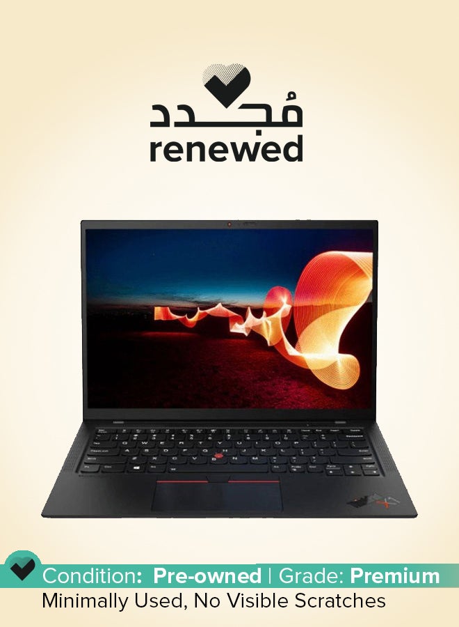 Lenovo Renewed - Thinkpad X1 Carbon Laptop With 14-Inch HD Display, Core i7 Processor/5th Gen/Dual Core/8GB RAM/256GB SSD/Intel HD Graphics/Windows 10 English black  - Image 1
