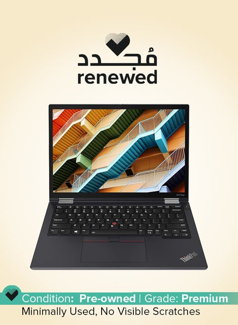 Renewed - Thinkpad X13 Laptop With 13.3-Inch Full HD Display, Core i5 Processor/11th Gen/Quad Core/8GB RAM/1TB SSD/Intel Iris XE Graphics/Windows 10 Pro English black