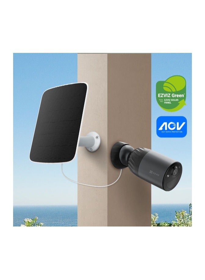EZVIZ BCIC Kit, 8MP, 4K | Rechargeable Battery Camera with Solar Panel, Panoramic, Auto Tracking, Color Night Vision, Motion Detection, Two-Way Audio, Outdoor  - Image 2