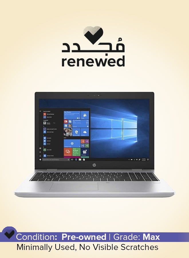 HP Renewed - ProBook 650 G4 Laptop With 15.6-Inch Full HD Display, Intel Core i7-8650U Processor/8th Gen/Quad Core/16GB RAM/256GB SSD/Intel UHD Graphics/Windows 10 Pro English silver  - Image 1