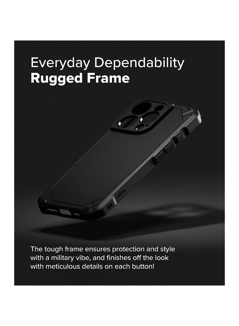 Ringke Rugged Gear [Oil & Dirt Resistant] Compatible with iPhone 16 Pro Max Case, Prevents Oily Smudges Non-Slip Enhanced Grip Protective Cover Precise Cutouts for Camera BLACK - Image 4