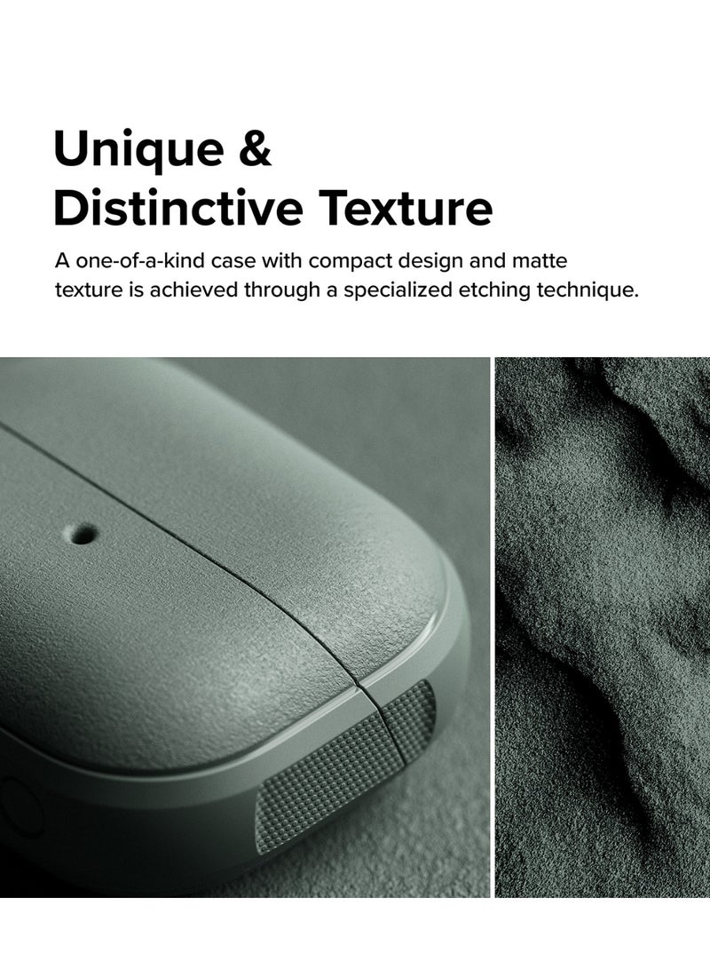 Ringke Onyx Magnetic [Compatible with MagSafe] Designed for Samsung Galaxy Buds 3 Pro Case and Galaxy Buds 3 Case, Prevents Oily Smudges Feels Good in The Hand Non-Slip Cover Sage Green - Image 4