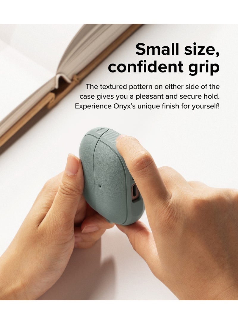 Ringke Onyx Magnetic [Compatible with MagSafe] Designed for Samsung Galaxy Buds 3 Pro Case and Galaxy Buds 3 Case, Prevents Oily Smudges Feels Good in The Hand Non-Slip Cover Sage Green - Image 5