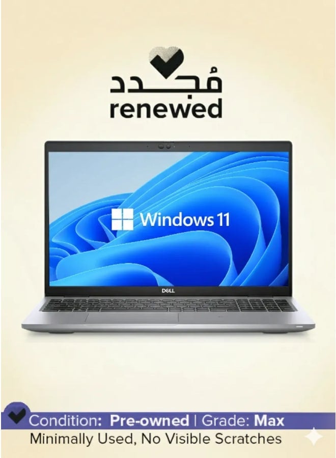 Renewed Dell Latitude 5520 | Intel Core i5 11th GEN (U) | 15.6" inch | RAM 16G | HARDISK 256 SSD with a bag English Grey