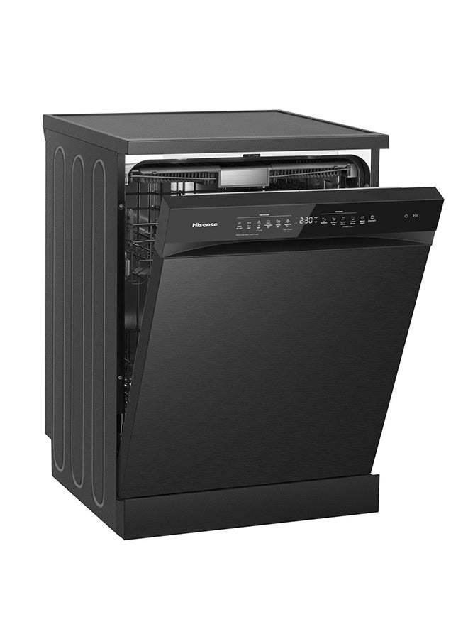 Hisense Dishwasher 15 Place Settings 6 Program Wifi Black HS673B90BSA black  - Image 4