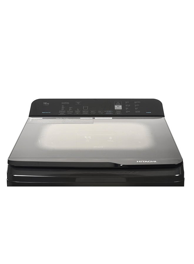 هيتاشي Top Load Washer 12KG Dark Grey LTL12PMVW0TGG Dark Grey - Image 4
