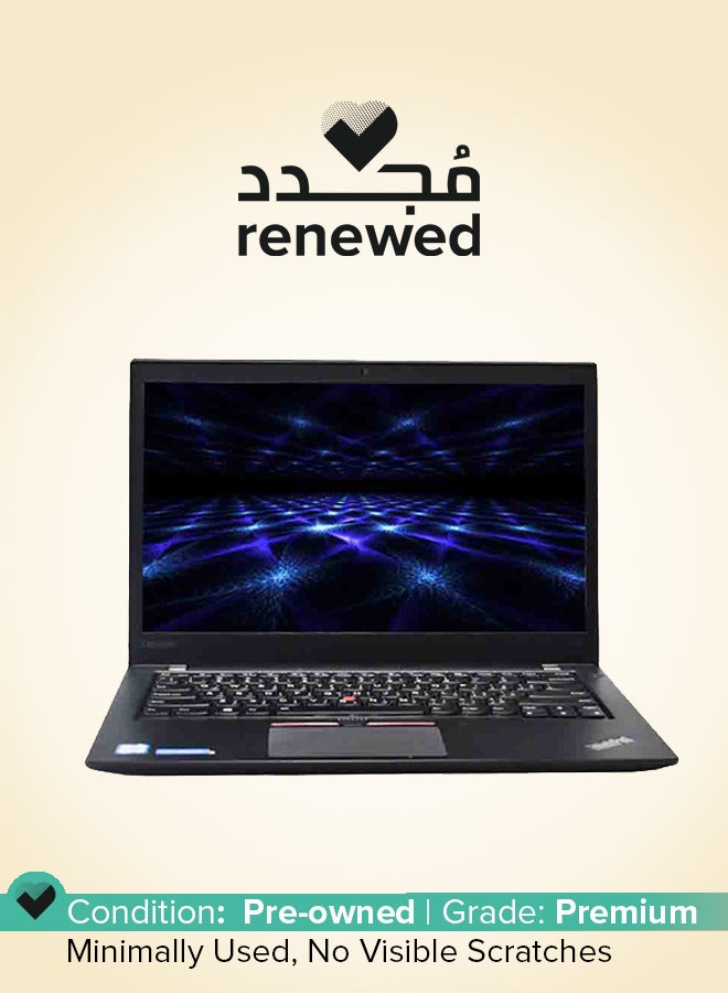 Lenovo Renewed - ThinkPad T460s Laptop With 14-Inch Full HD Display,Core i7 Processor/6th Gen/8GB RAM/256GB SSD/Intel HD Graphics English black - Image 1