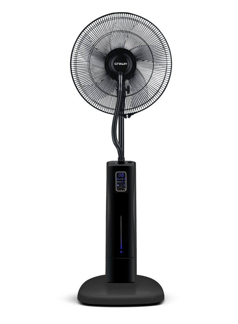 Crownline 16-Inch Mist Fan, Touch Panel With Remote Control, 12-Hour Timer, 2L Water Tank 2 L 75 W MF-425 Black - Image 2