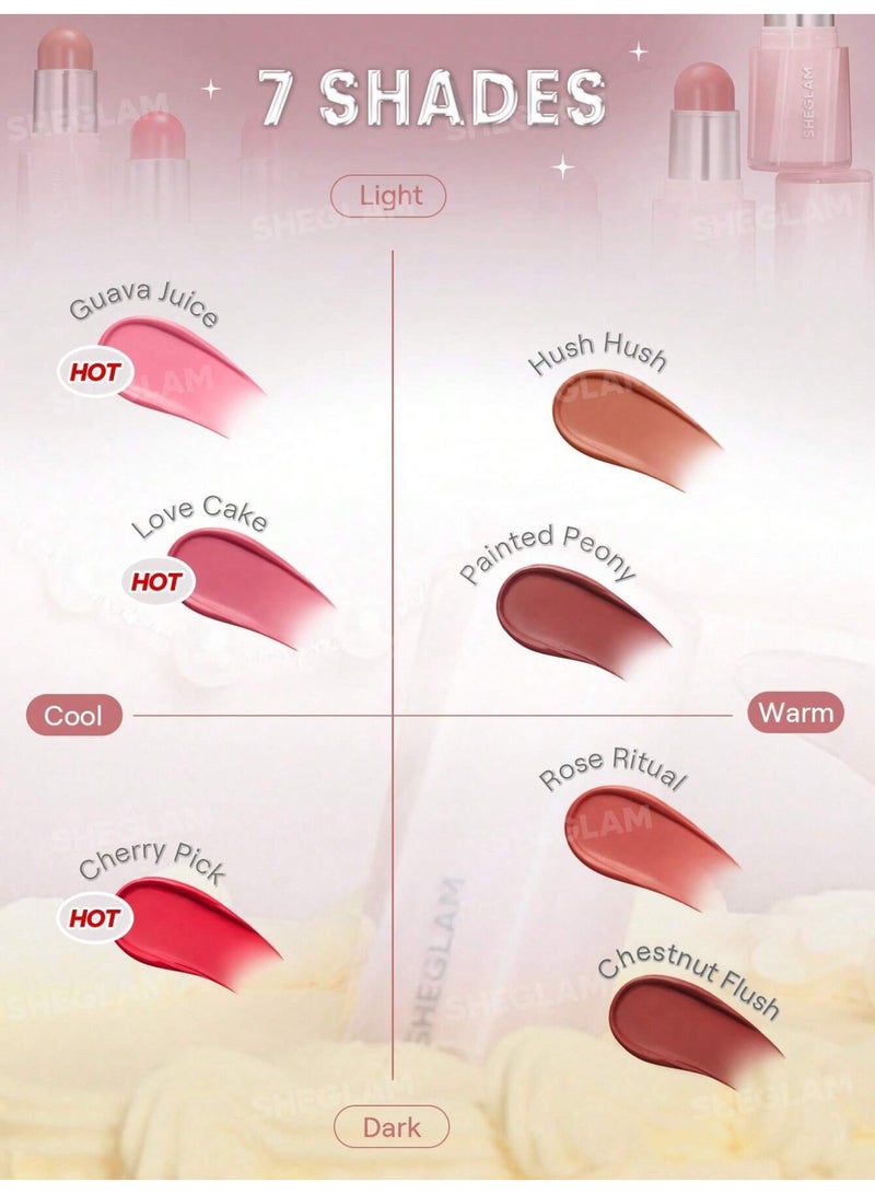 SHEGLAM Buttery Bliss Blush Stick - Hush Hush - Image 4