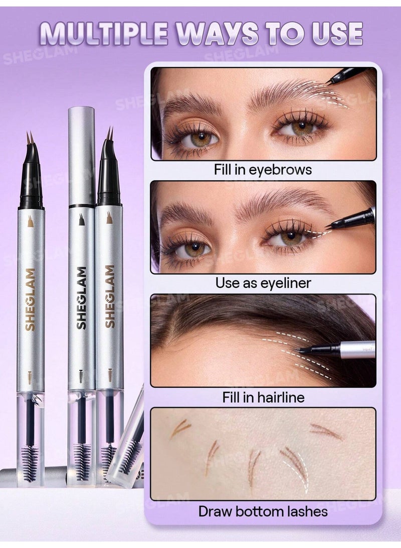 SHEGLAM Real Flow Laminating Brow Pen - Espresso - Image 5