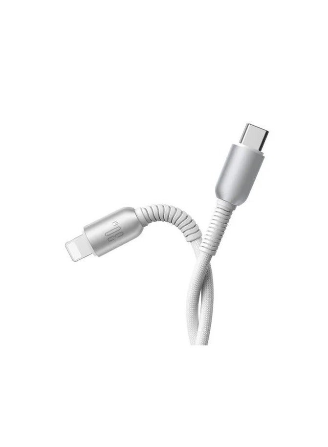 JOYROOM Type-C to Lightning Cable, 1.2 Meter Length, 30 Watt - S-A51 Light Grey  - Image 2