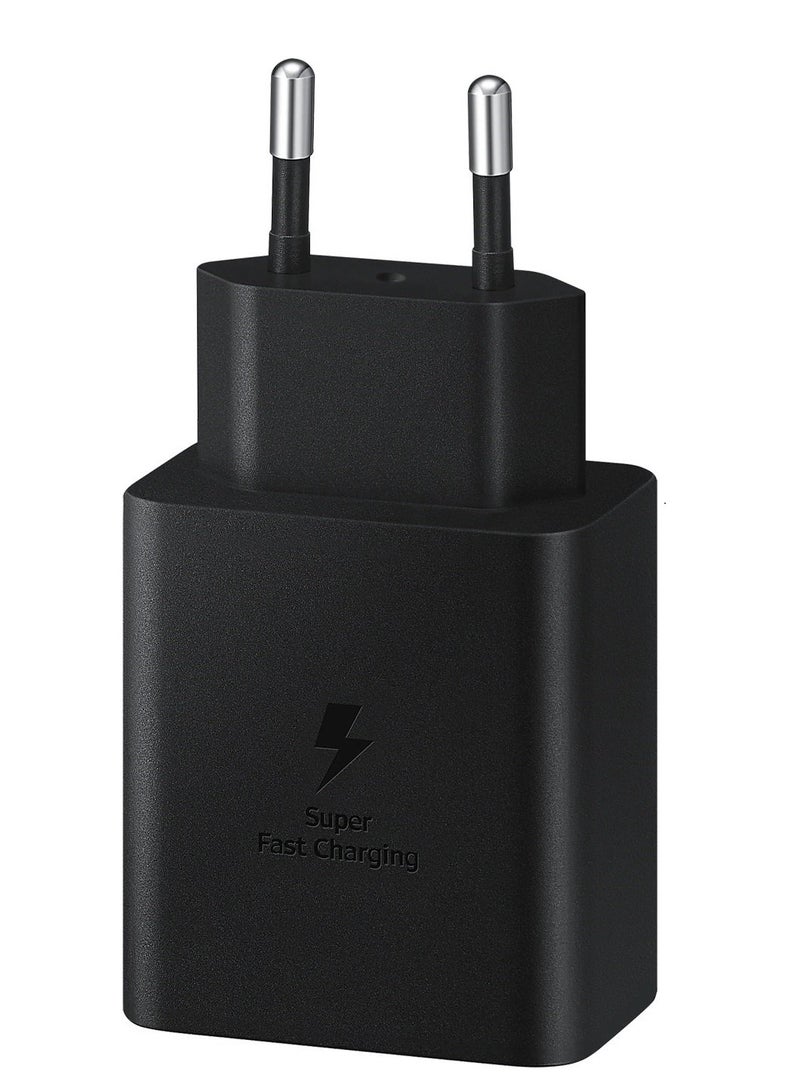 Original 45W PD Power Adapter With Compact Design/USB-C Port/USB Type-C to C Cable (5A/1.8m) Super Fast Charging - Black
