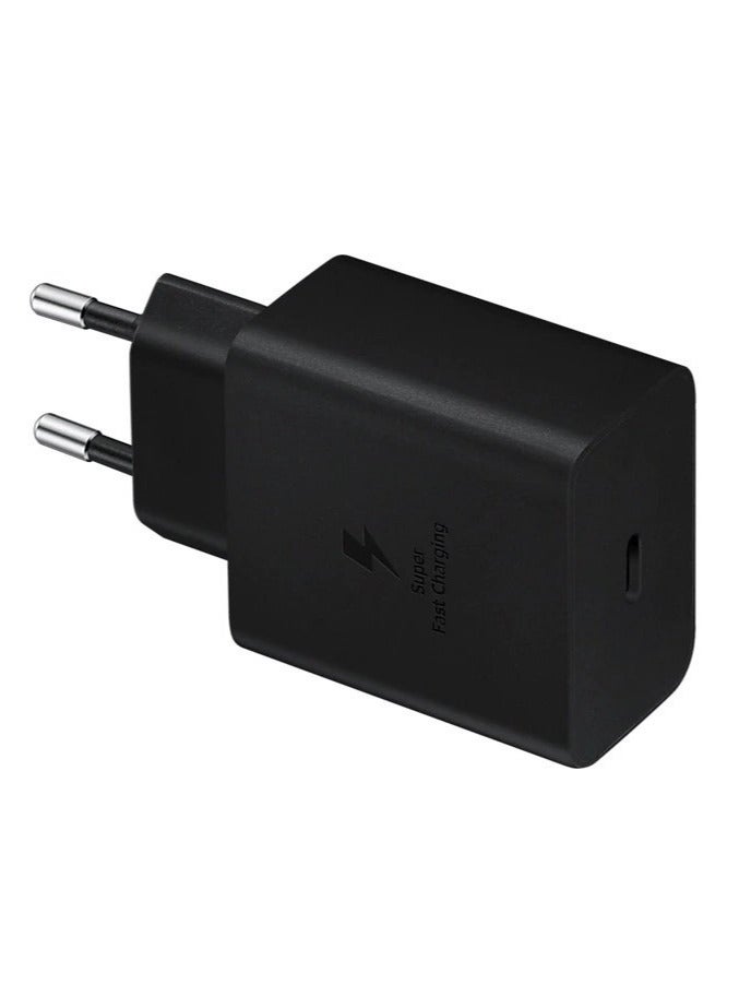 Original 45W PD Power Adapter With Compact Design/USB-C Port/USB Type-C to C Cable (5A/1.8m) Super Fast Charging - Black