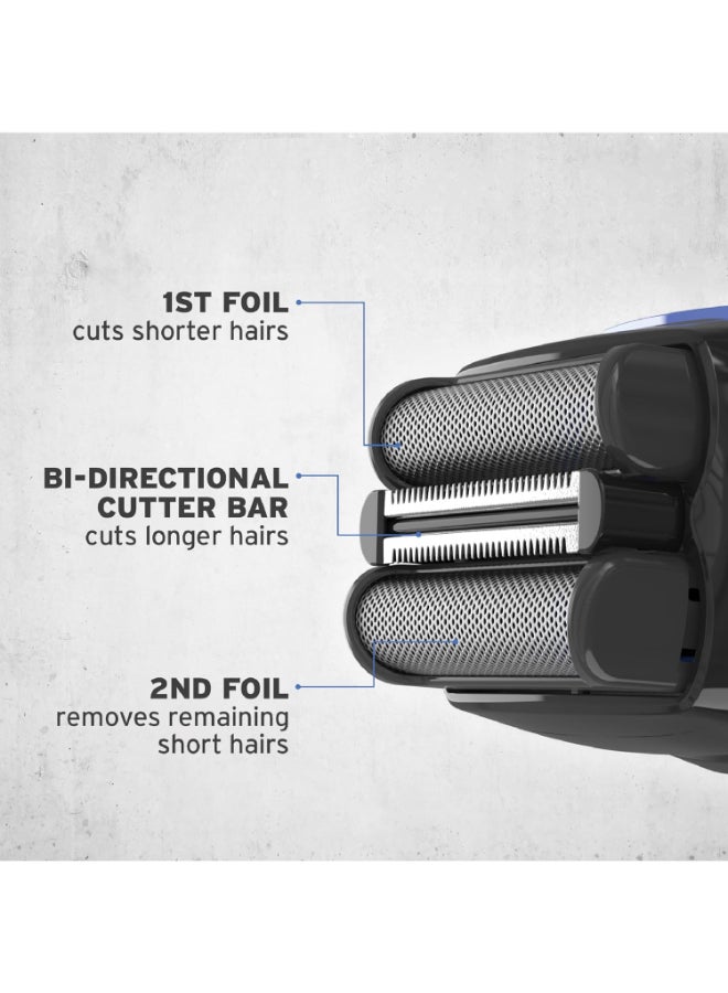 وال Clean And Close Wet And Dry Lithium-Ion Shaver, Smooth And Comfortable Shaving (07063-027) - Image 3